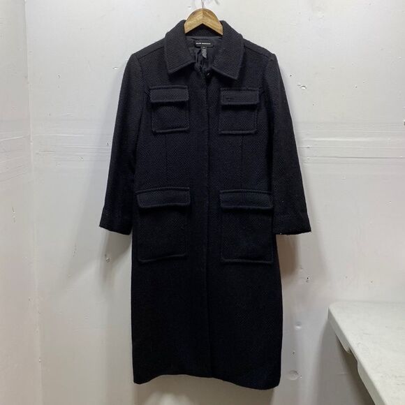 Club Monaco Wool Long Coat Large - Picture 1 of 5